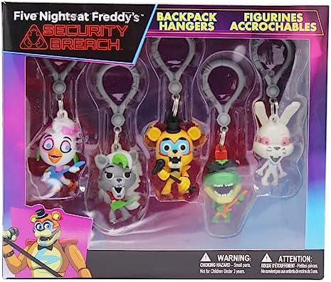 Подвески для рюкзаков Five Nights at Freddy's, 8 фигурок, случайный выбор Just Toys LLC