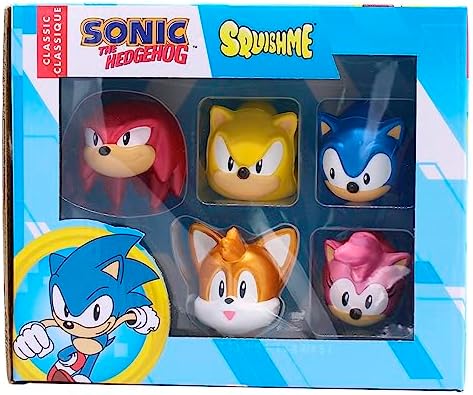 Мягкая игрушка SquishMe из серии Sonic The Hedgehog с забавным дизайном из безопасных материалов для детей Just Toys LLC