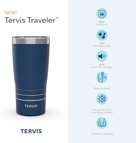 Термостойкий стакан Tervis Traveler Yellowstone Dutton Ranch, 20oz, нержавеющая сталь, для горячих и холодных напитков Tervis