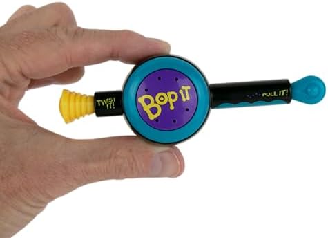 World's Smallest Bop It! The Classic Game of Bop It, Twist It, Pull It in Miniature Size. Travel Electronic Game. Play Solo or with Multiple Players Worlds Smallest