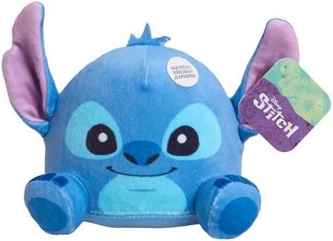 Just Play Disney Stitch Small Weighted Stitch Plush, 4 Inch Plush, Stuffed Animal, Alien, Kids Toys for Ages 3 Up Just Play