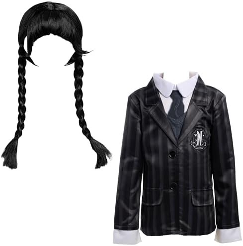 Wednesday Dress Up Set, 2-Pieces, Nevermore Academy Uniform, Dress Up and Pretend Play, Kids Toys for Ages 3 Up by Just Play Just Play