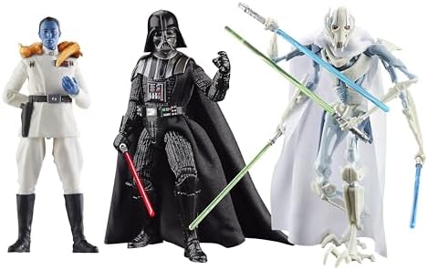 STAR WARS The Black Series Darth Vader, Grand Admiral Thrawn, General Grievous, Masters of Evil Collectible 6-Inch Action Figure 3-Pack (Amazon Exclusive) Star Wars