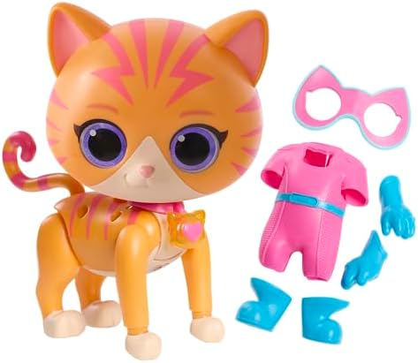 Disney Junior SuperKitties Cat-Tastic Transforming Ginny Lights and Sounds Figure, Kids Toys for Ages 3 Up by Just Play Just Play