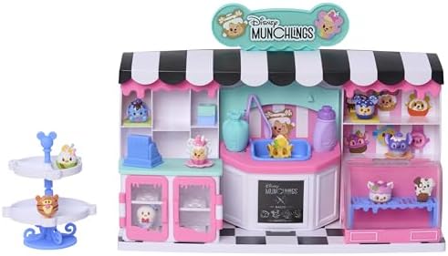 Just Play Disney Munchlings Ice Cream Cart, 13-Piece Color Change Figure Playset, Kids Toys for Ages 3 Up Just Play