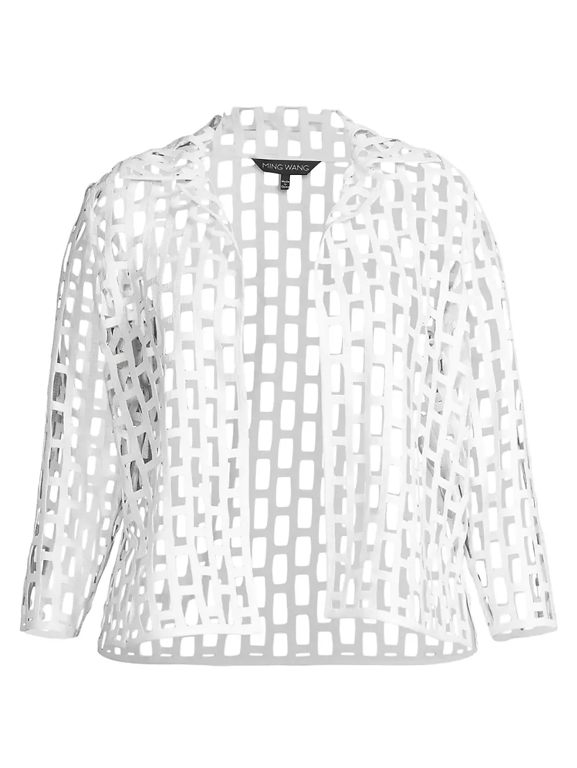 Женский Блейзер Ming Wang Cage Cut-Out Jacket Ming Wang