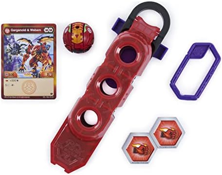 Bakugan, Baku-Clip Storage Accessory with Exclusive Fused Garganoid x Webam Bakugan, for Ages 6 and up Bakugan