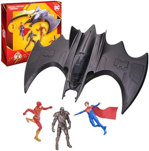 DC Comics, The Flash Batwing Battle Set (Amazon Exclusive)| Supergirl, NAM-Ek, Flash Action Figures, 4-inch | Kids Toys for Boys and Girls Ages 4+ DC Comics