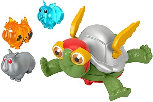 Fisher-Price DC League of Super-Pets Power Spin Merton The Turtle Figure Set with Accessories for Preschool Pretend Play Ages 3 Years and up Fisher-Price