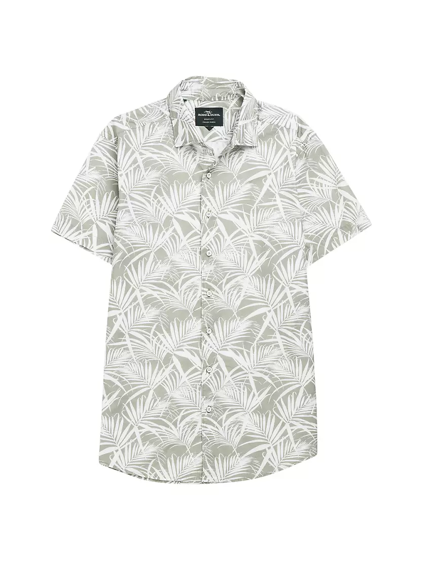 Мужская Повседневная рубашка RODD AND GUNN Montcalm Palm Leaf Print RODD AND GUNN