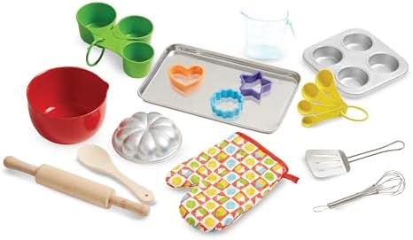 Melissa & Doug Baking Play Set (20 pcs) - Play Kitchen Accessories Melissa & Doug