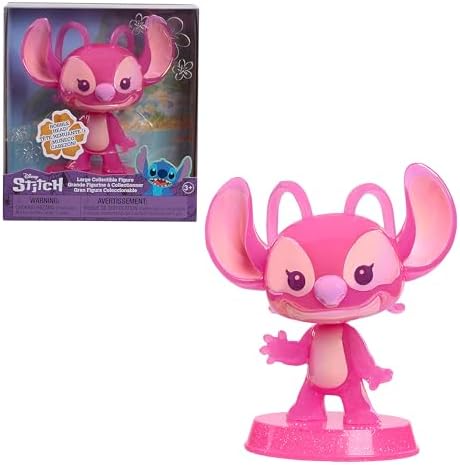 Just Play Disney Stitch Large Collectible Angel Figure, 5 Inch Figure, Collectible Figures, Alien, Kids Toys for Ages 3 Up Just Play