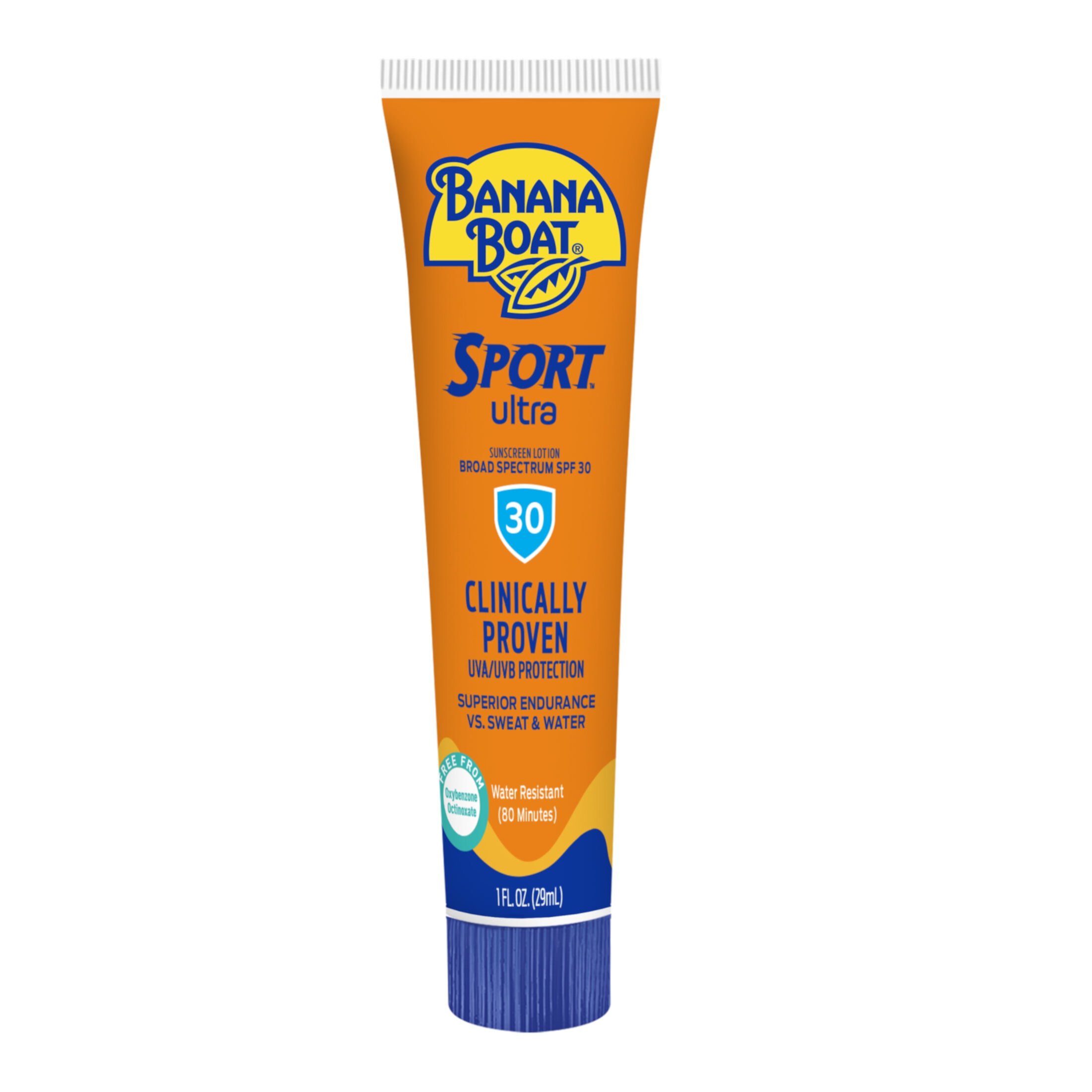 (4 pack) Banana Boat Sport Ultra SPF 30 Sunscreen Lotion, Travel Sunscreen Sport, Adult Sunblock Lotion, 1 oz BANANA BOAT