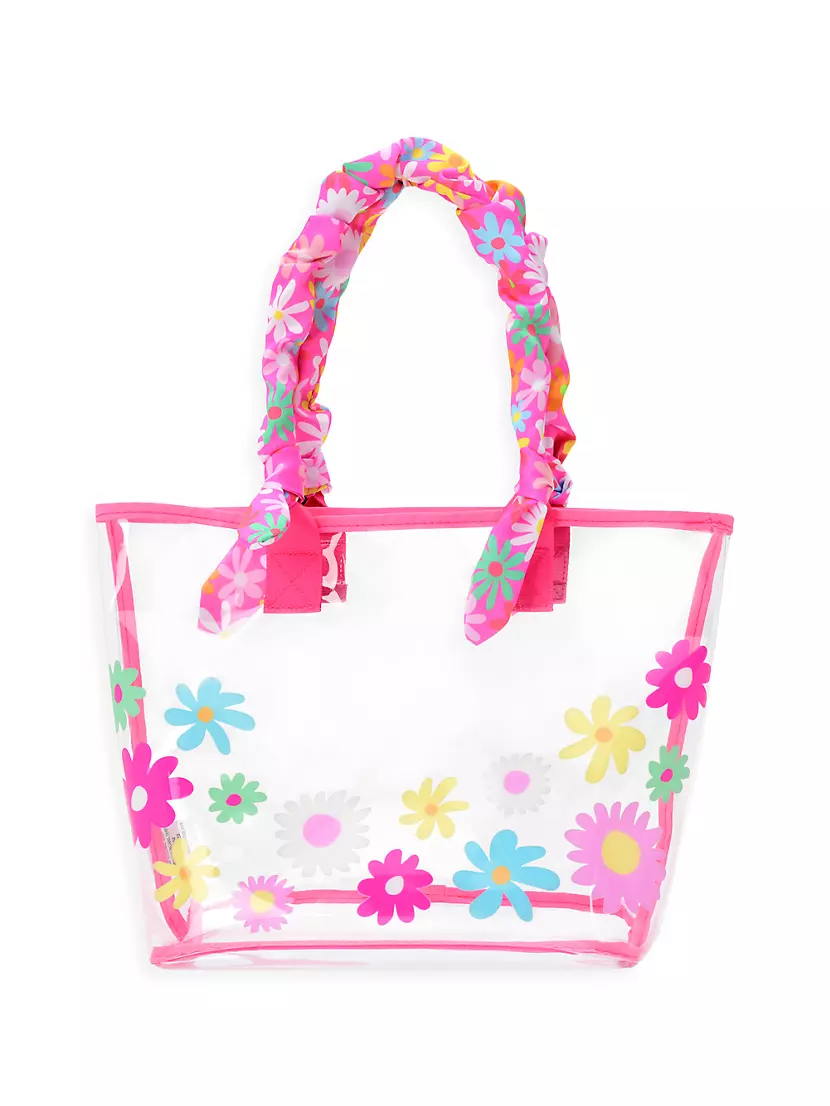 Детская сумка iScream Girl's Puffy Flowers Clear Tote 2-Piece Set IScream