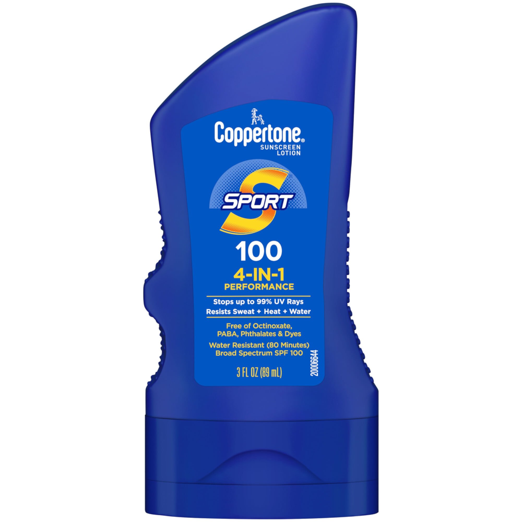 Coppertone Sport Sunscreen Lotion, SPF 100 Sunscreen, 3 fl oz Coppertone