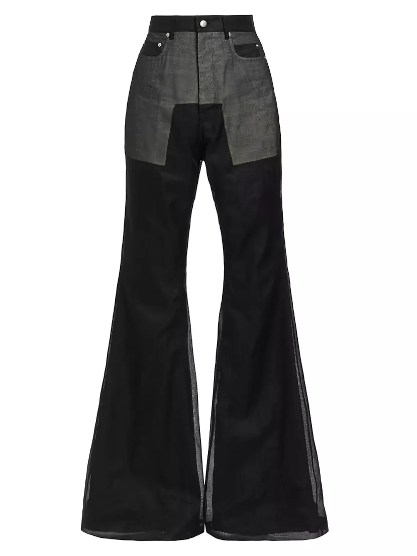 Женские Повседневные брюки RICK OWENS Bolan Flare Pants RICK OWENS