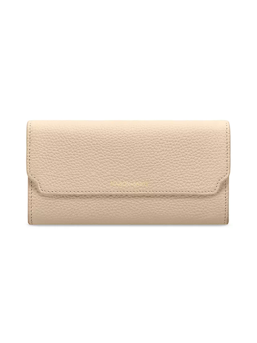 Long Leather Flap Wallet Maison de Sabre