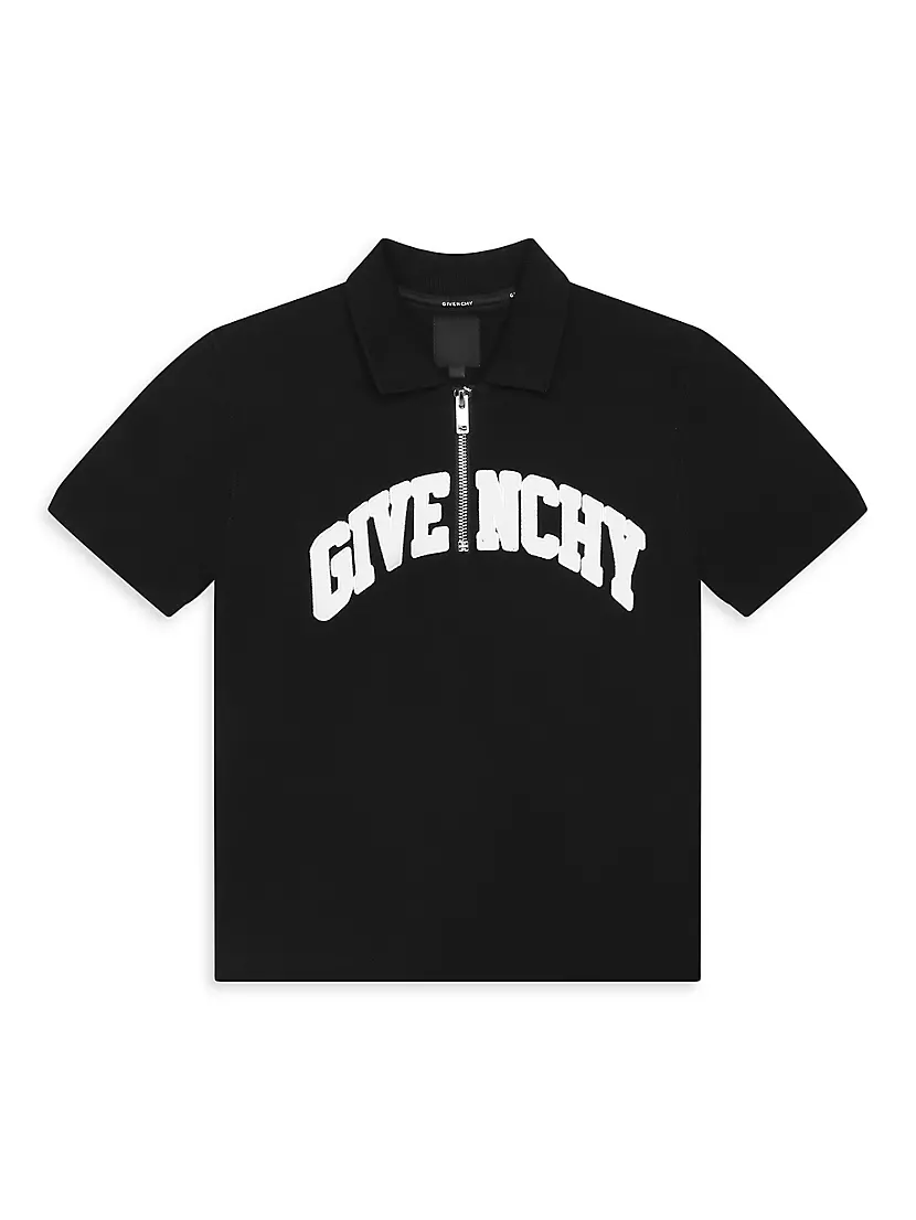 Детские поло рубашки Givenchy Logo Zip-Up Givenchy