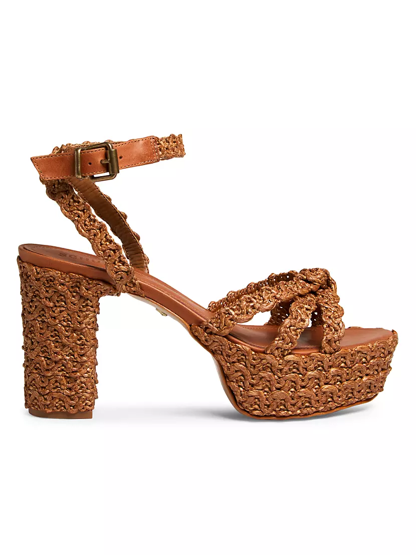 Женские Босоножки на каблуке Schutz Kareena Rope Platform Sandals Schutz