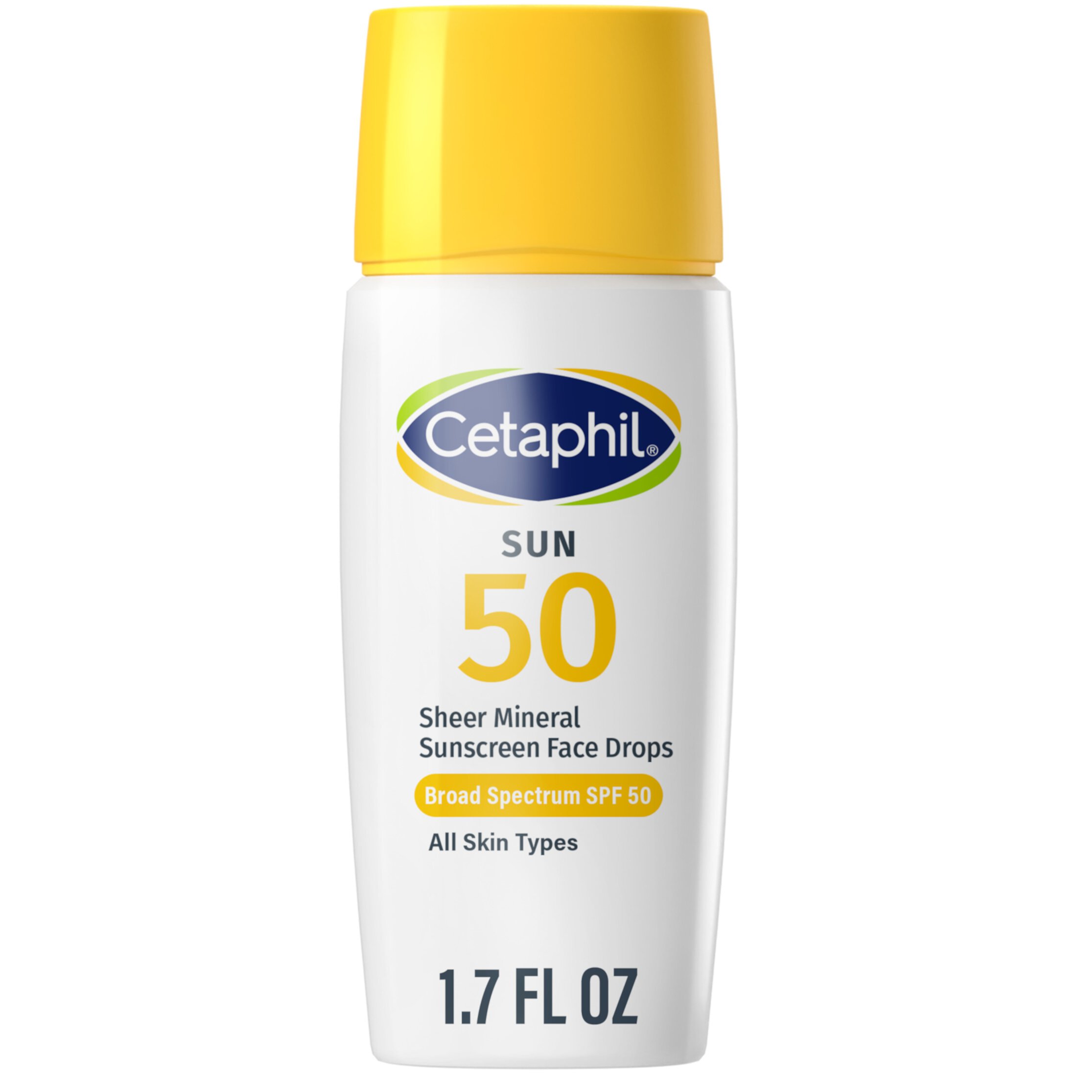 Cetaphil Sheer Mineral Sensitive Sunscreen Liquid for Face, SPF 50, 1.7 oz Cetaphil