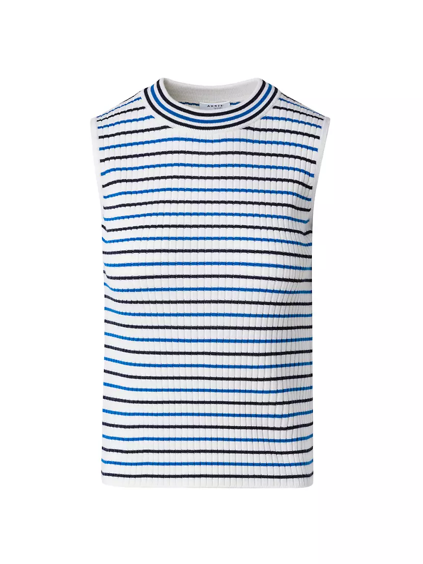 Женская Майка Akris punto Striped Wool Tank Akris punto