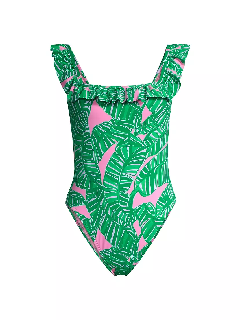 Женский Слитный Купальник Lilly Pulitzer Aemma с Рюшем Lilly Pulitzer