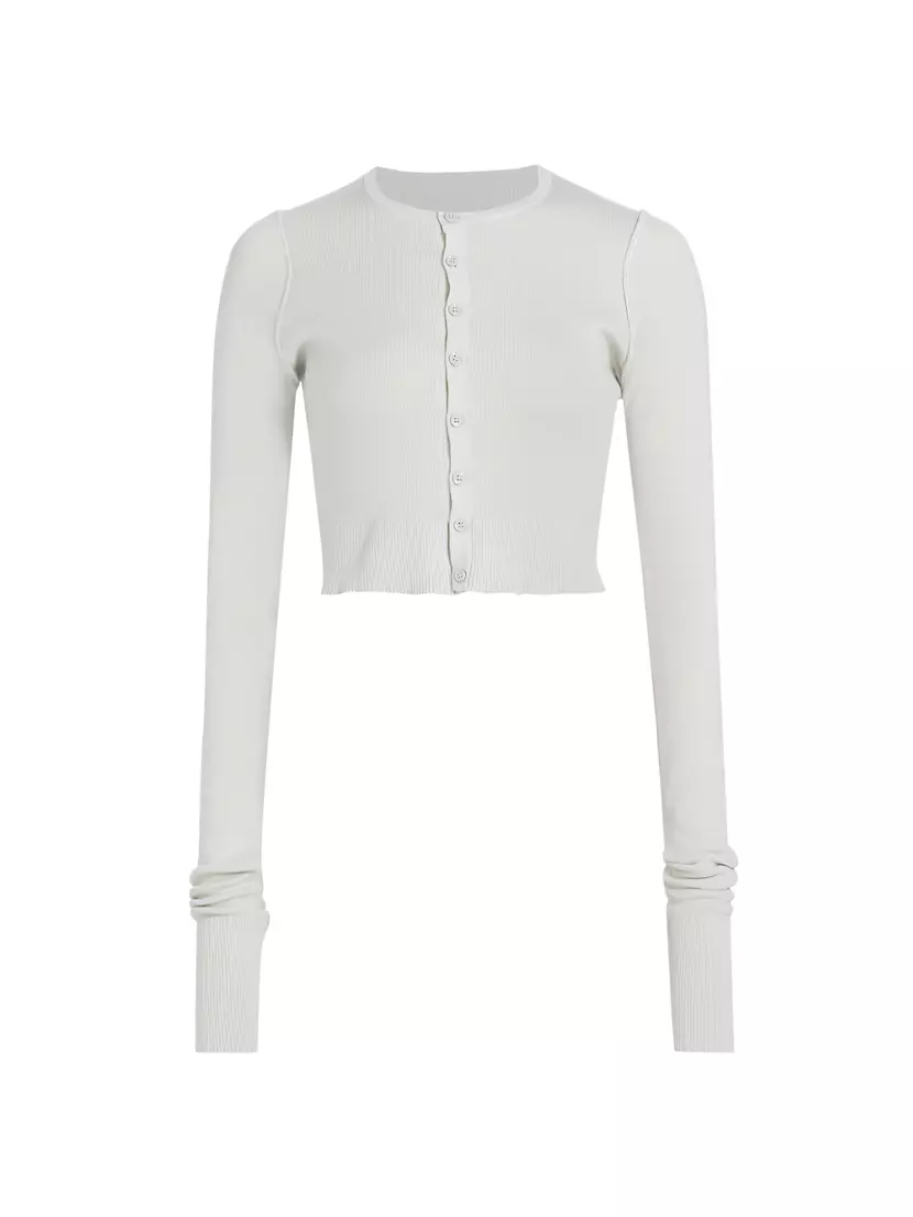 Женский Кардиган MM6 Maison Margiela Seamed Rib-Knit MM6 Maison Margiela