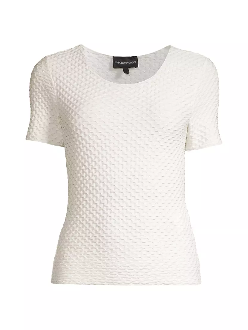 Женская Футболка Emporio Armani Textured Jersey Emporio Armani