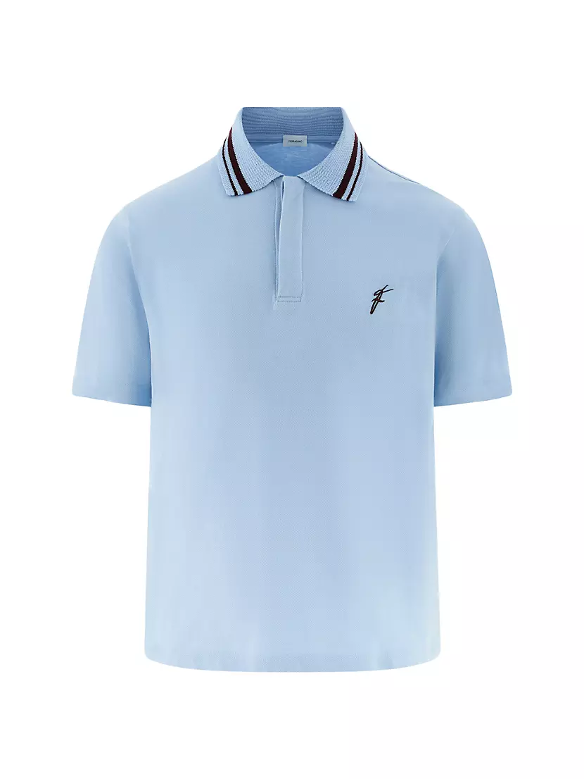 Мужская Поло рубашка Ferragamo Cotton Jersey Ferragamo