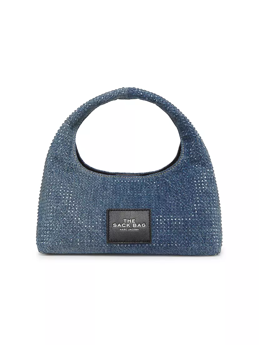 Crystal-Embellished Denim Tote Bag Marc Jacobs