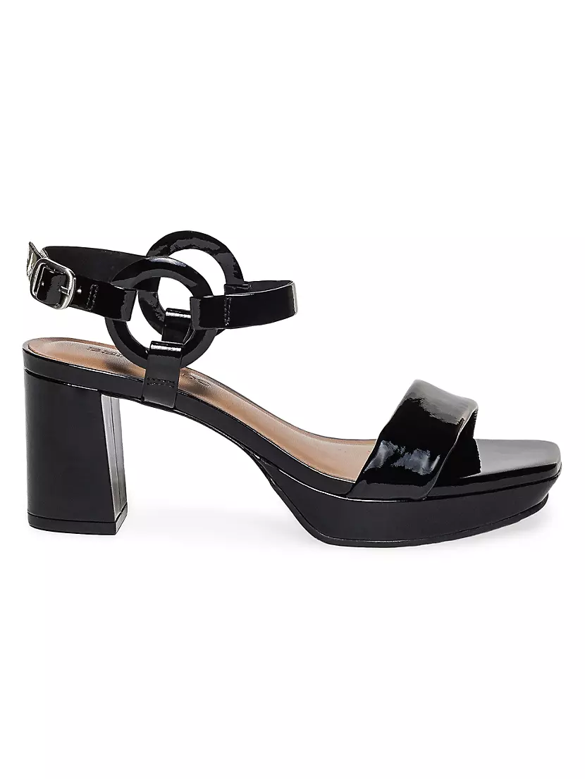 Candace Patent Platform Sandals Bernardo