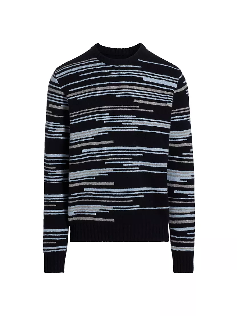 Мужской Свитер Saks Fifth Avenue Irregular Stripe Saks Fifth Avenue