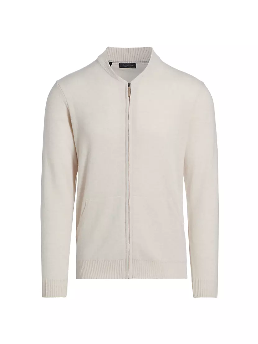 Мужской Кардиган Saks Fifth Avenue Cashmere Baseball Bomber Saks Fifth Avenue