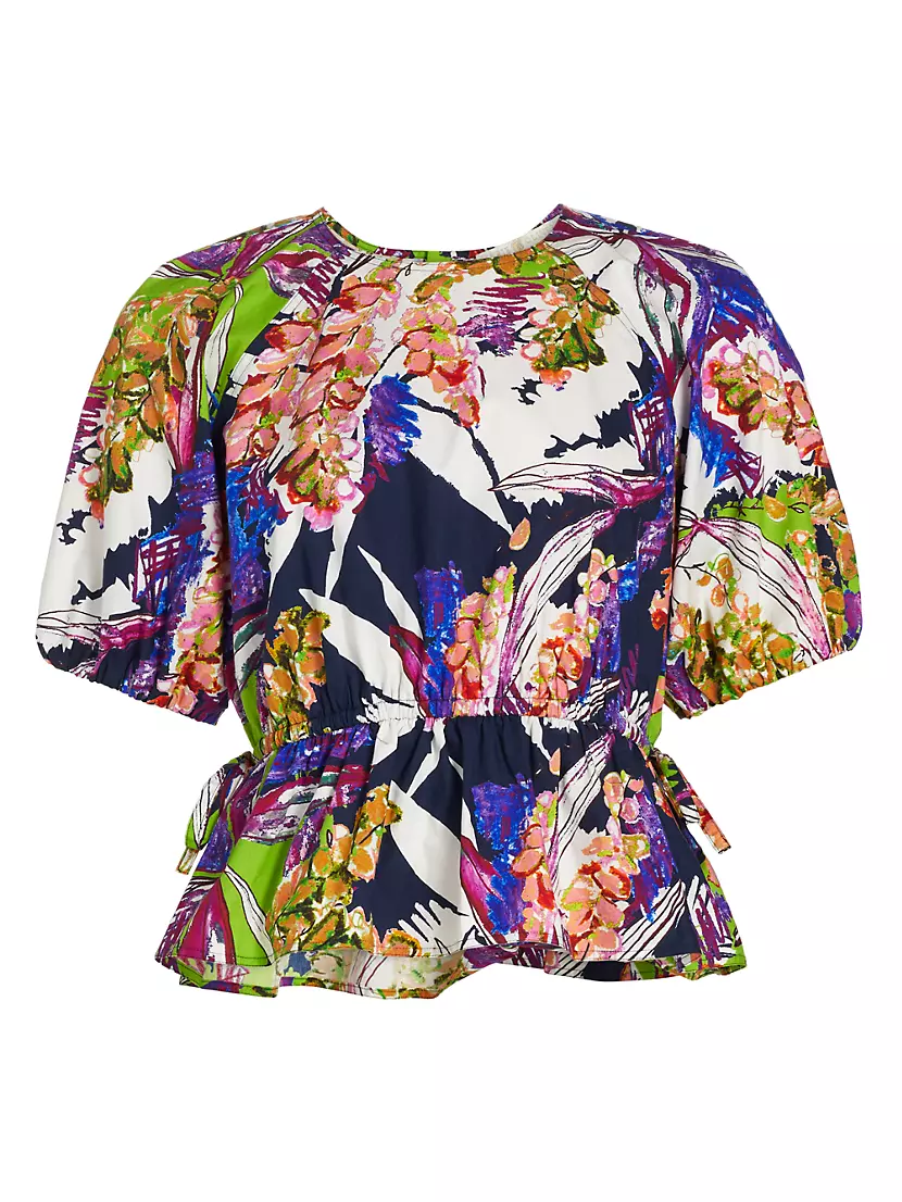 Женская Блузка MARIE OLIVER Holden Floral Peplum MARIE OLIVER