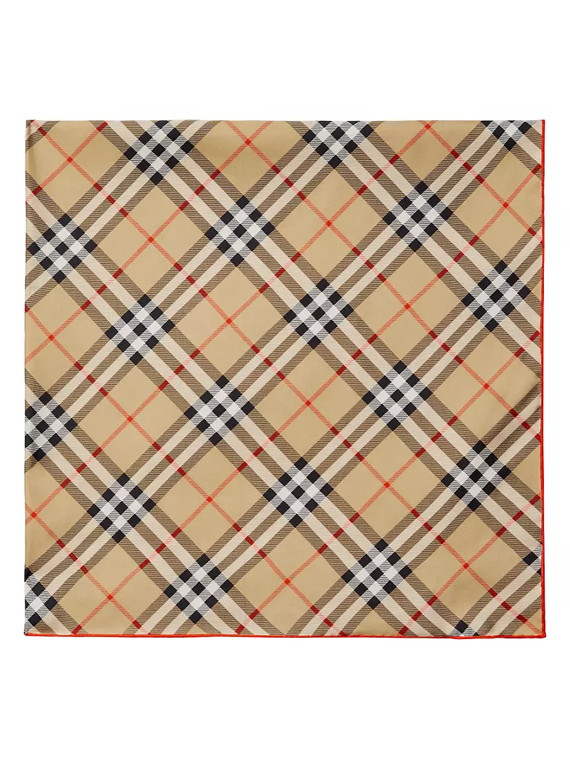 Платок Burberry Check Silk Burberry