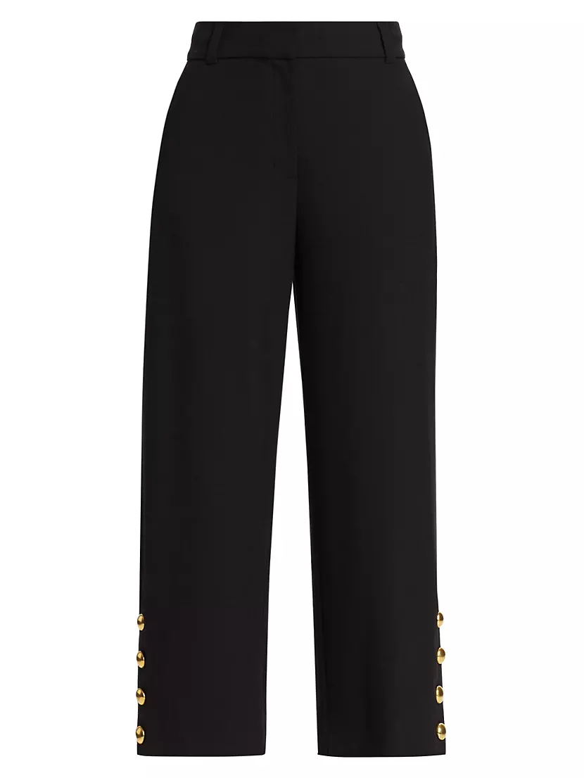 Miki Button-Hem Crop Pant SIMKHAI