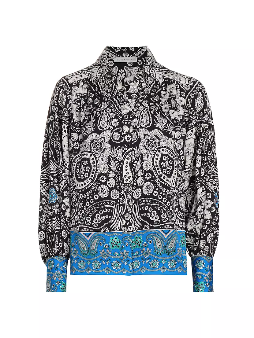 Женская Блузка Elie Tahari Eilian Paisley Elie Tahari