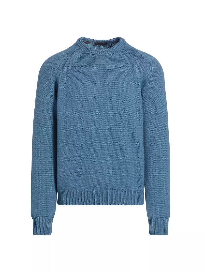 Мужской Свитер Saks Fifth Avenue COLLECTION Cable Arm Stitch Crewneck Saks Fifth Avenue