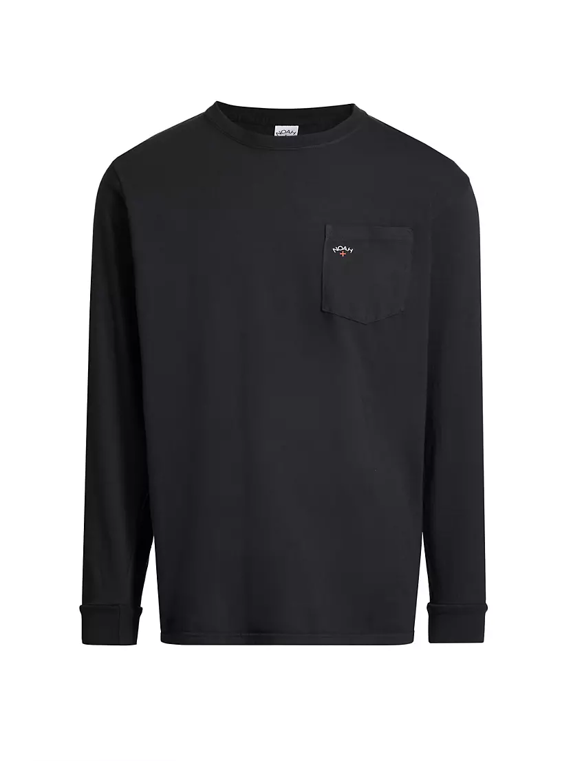 Мужская Футболка Noah Core Logo Pocket Long-Sleeve Noah