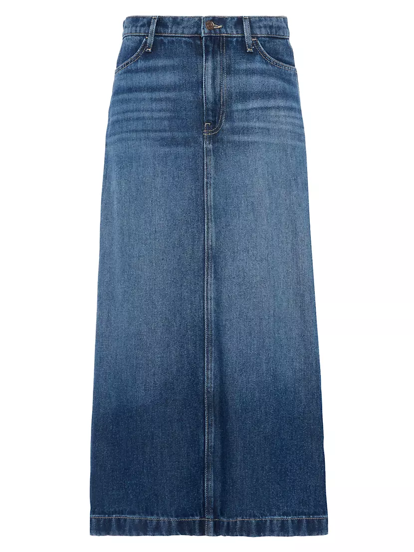 Женская Юбка миди 7 For All Mankind Stretch Denim 7 For All Mankind