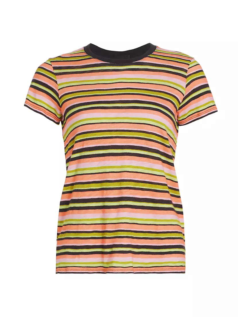 Женская Футболка ATM Anthony Thomas Melillo Stripe Cotton Tee ATM Anthony Thomas Melillo