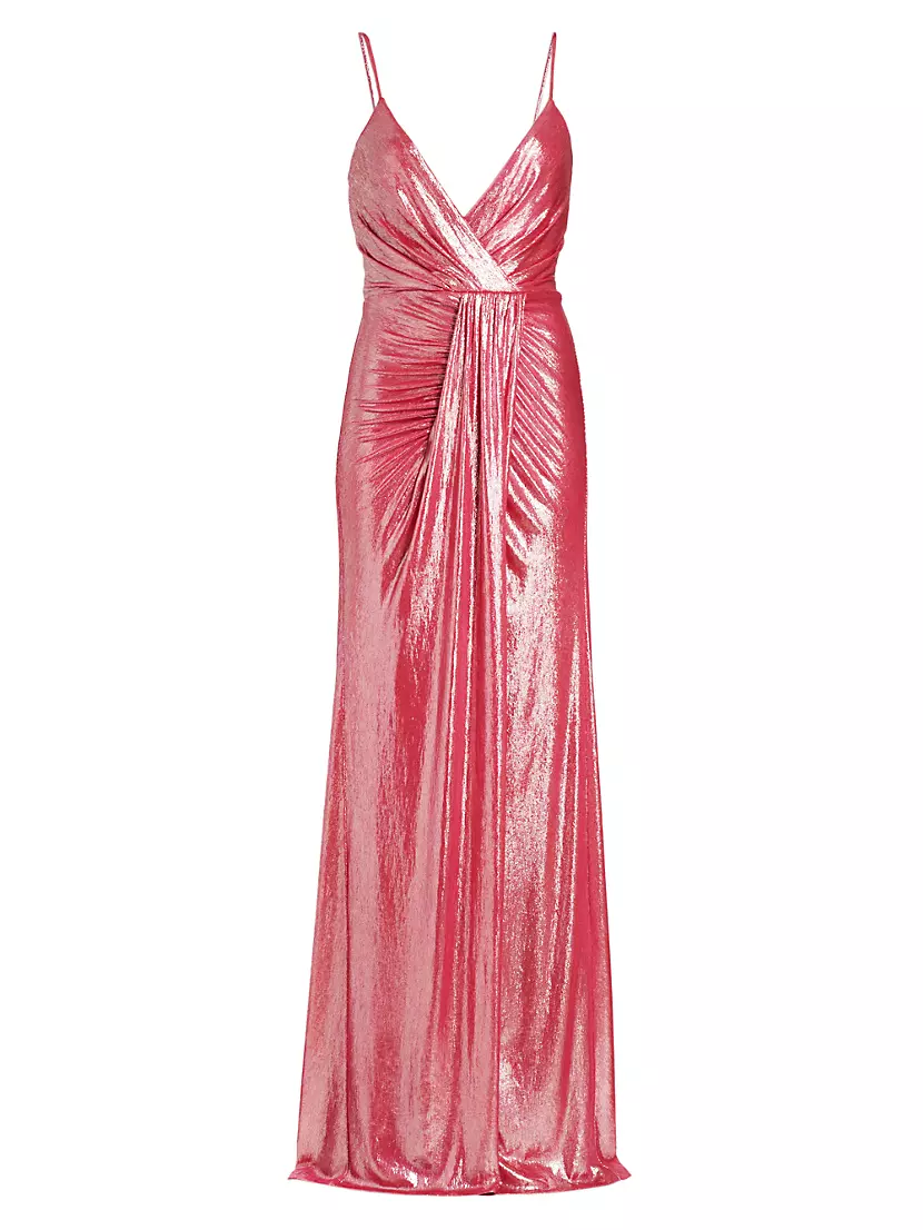 Женское Повседневное платье Ramy Brook Kade Metallic Draped Ramy Brook