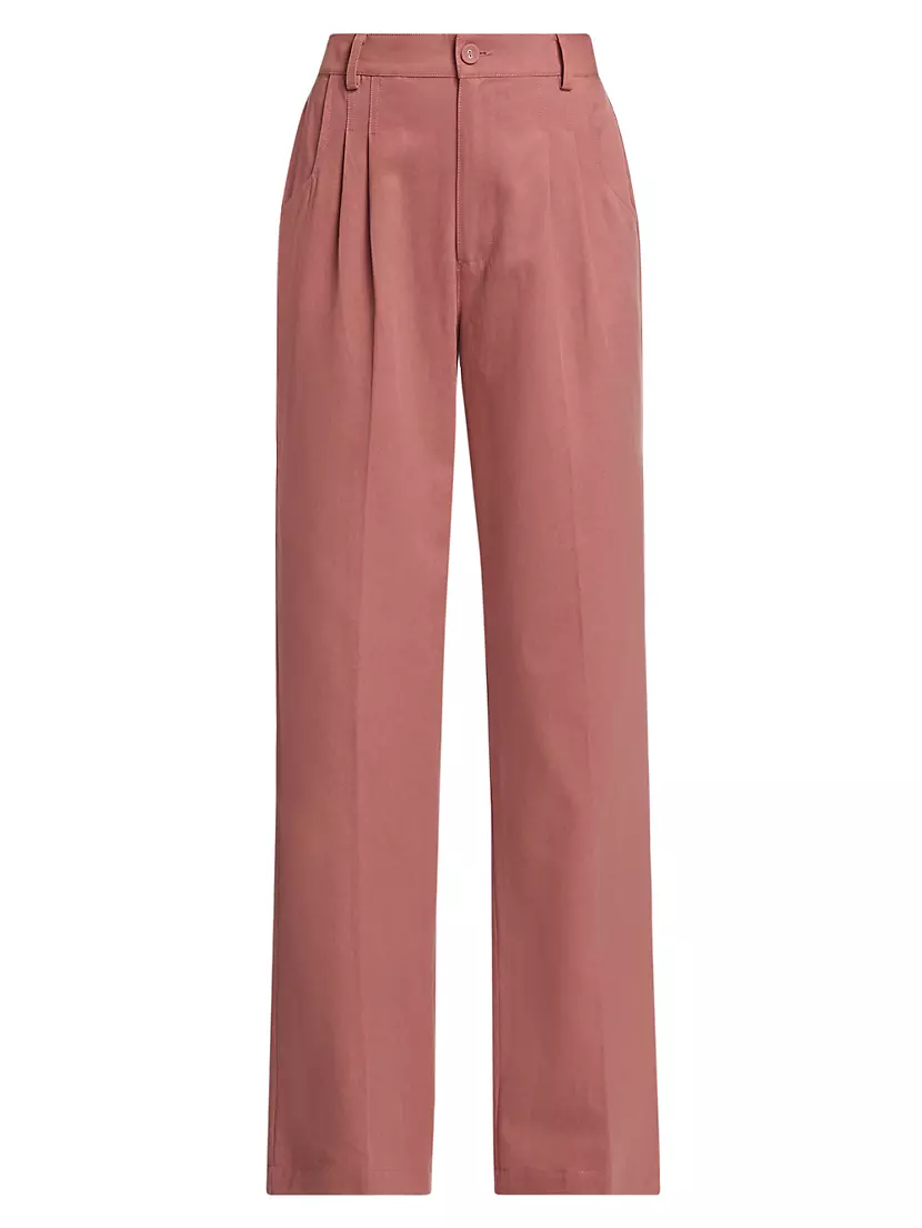 Merano High-Rise Wide-Leg Pants Paige