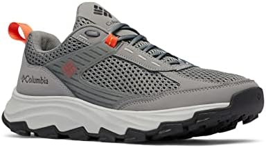 Columbia Men's Hatana Breathe Hiking Shoe, Titanium Grey Steel/Red Quartz, 10.5 Columbia