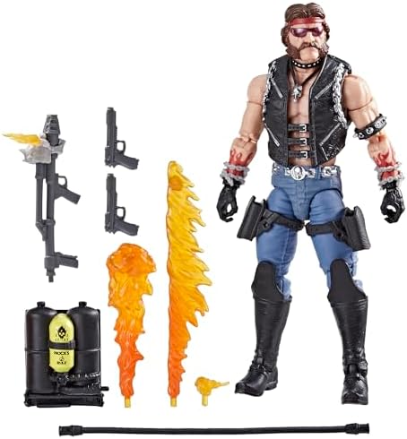 G.I. Joe Classified Series #123, Dreadnok Torch, Collectible 6-Inch Action Figure with 8 Accessories G.I. Joe