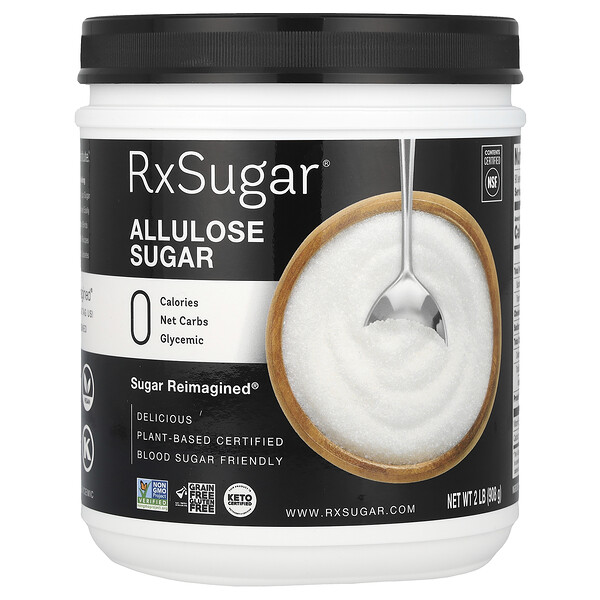 Allulose Sugar, 2 lb (Фунты) (908 g) RxSugar