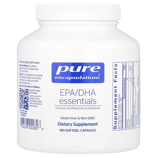 EPA/DHA Essentials, 180 Softgel Capsules (Капсулы) Pure Encapsulations