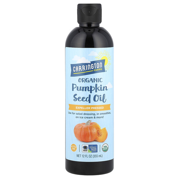 Organic Pumpkin Seed Oil, 12 fl oz (355 ml) Carrington Farms