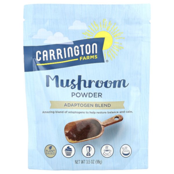 Mushroom Powder, Adaptogen Blend, 3.5 oz (99 g) Carrington Farms