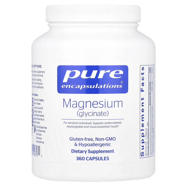 Magnesium (Glycinate), 360 Capsules (Капсулы) Pure Encapsulations